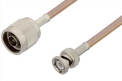 PE3874 - N Male to BNC Male Cable Using RG400 Coax