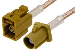 PE38756K - Curry FAKRA Plug to FAKRA Jack Cable Using RG316 Coax