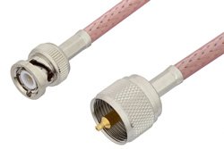 PE3898 - UHF Male to BNC Male Cable Using RG142 Coax