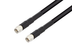 PE3899LF/HS2 - SMA Male to SMA Male Cable Using 93 Ohm RG62 Coax with Double HeatShrink