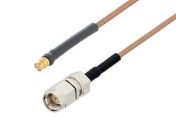 PE39061/HS - SMA Male to SMP Female Cable Using RG178 Coax with HeatShrink