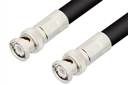 PE3906LF - BNC Male to BNC Male Cable Using RG214 Coax, RoHS