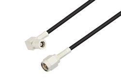 PE3907 - SMA Male to SMB Plug Right Angle Cable Using RG174 Coax