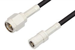 PE3908LF - SMA Male to SMB Plug Cable Using RG174 Coax, RoHS
