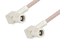 PE3917LF - SMB Plug Right Angle to SMB Plug Right Angle Cable Using RG316 Coax, RoHS
