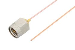 PE39317 - SMA Male to Straight Cut Lead Cable Using PE-020SR Coax