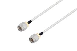 PE39423/HS - SMA Male to SMA Male Cable Using PE-SR402FL Coax with HeatShrink