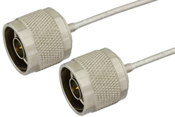 N Male to N Male Precision Cable Using PE-SR405FL Coax, RoHS