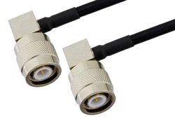 PE39494 - TNC Male Right Angle to TNC Male Right Angle Cable Using PE-SR402FLJ Coax
