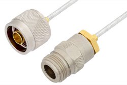 PE3965LF - N Male to N Female Cable Using PE-SR405FL Coax, RoHS