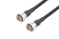PE39970/HS - 7/16 DIN Male to 7/16 DIN Male Low PIM Cable Using 1/2 inch Superflexible Coax with HeatShrink