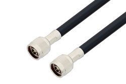 PE3C0033LF - N Male to N Male Low Loss Cable Using LMR-400 Coax , LF Solder