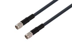 PE3C0038/HS - SMA Male to SMA Male Low Loss Cable Using LMR-195 Coax with HeatShrink