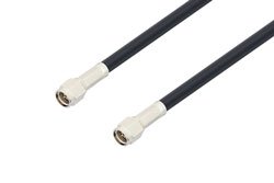 PE3C0038LF - SMA Male to SMA Male Low Loss Cable Using LMR-195 Coax, LF Solder