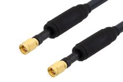 PE3C0052LF/WP - Waterproof IP68 SMA Male (Plug) to SMA Male (Plug) Weatherproof Low Loss Cable Using LMR-240 Coax, LF Solder