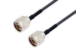 PE3C0053/HS - N Male to N Male Low Loss Cable Using LMR-240 Coax with HeatShrink