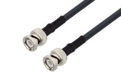 PE3C0054/HS - BNC Male to BNC Male Low Loss Cable Using LMR-195 Coax with HeatShrink