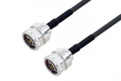 PE3C0060LF/HS - N Male to N Male Low Loss Cable Using LMR-195 Coax with HeatShrink, LF Solder