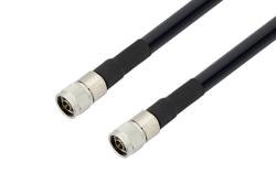PE3C0062LF/HS - N Male to N Male Low Loss Cable Using LMR-600 Coax with HeatShrink, LF Solder