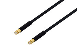 PE3C0099/HS - SMP Female to SMP Female Cable Using PE-SR405FLJ Coax with HeatShrink