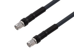PE3C0103LF - SMA Male to SMA Male Low Loss Cable Using LMR-240 Coax with Times Microwave Components, LF Solder