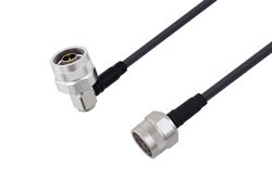 PE3C0120 - N Male Right Angle to N Male Cable Using LMR-195 Coax