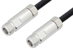 PE3C0126 - N Female to N Female Cable Using 1/4 inch Superflexible Coax