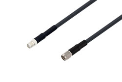 PE3C0168/HS - SMA Male to SMA Female Cable Using LMR-195 Coax with HeatShrink