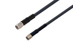 PE3C0198/HS - SMA Male to Reverse Polarity SMA Plug Low Loss Cable Using LMR-195 Coax with HeatShrink