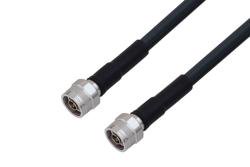 PE3C0291LF/HS - N Male to N Male Low Loss Cable Using LMR-400-DB Coax with HeatShrink, LF Solder