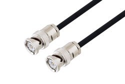 PE3C0534LF - BNC Male to BNC Male Cable Using RG223 Coax, LF Solder