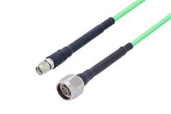 PE3C0689/SP - SMA Male to N Male Low Loss Cable Using PE-P142LL Coax