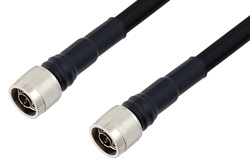 PE3C0910 - 75 Ohm N Male to 75 Ohm N Male Cable Using 75 Ohm LMR-400-75 Coax