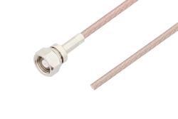 PE3C0978 - 75 Ohm SMC Plug to Straight Cut Lead Cable Using 75 Ohm RG179 Coax