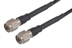 PE3C100016 - TNC Male to TNC Male Low Loss Space Cable Using PE-R200LL Coax