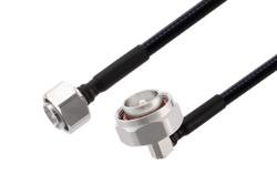 PE3C10023 - 4.3-10 Male to 7/16 DIN Male Right Angle Low PIM Cable Using 1/4 inch Superflexible Coax