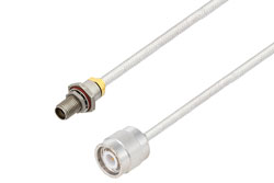 PE3C10075 - 3.5mm Female Bulkhead to TNC Male Cable Using PE-SR402FL Coax