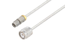 PE3C10076 - 3.5mm Male to TNC Male Cable Using PE-SR402FL Coax
