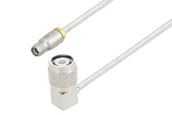 PE3C10081 - 3.5mm Female to TNC Male Right Angle Cable Using PE-SR402FL Coax