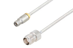 PE3C10082 - 3.5mm Female to TNC Female Cable Using PE-SR402FL Coax