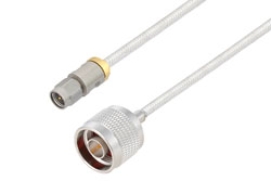 PE3C10087 - 3.5mm Male to N Male Cable Using PE-SR402FL Coax