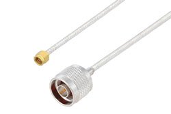 PE3C10101 - 2.92mm Male to N Male Cable Using PE-SR402FL Coax