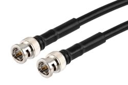 PE3C10257 - 75 Ohm BNC Male to 75 Ohm BNC Male Cable Using 75 Ohm LMR-240-75-DB Coax