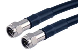 PE3C10265 - 75 Ohm N Male to 75 Ohm N Male Low Loss Cable Using 75 Ohm LMR-600-75-DB Coax with Times Microwave Components