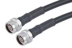 PE3C10270 - 75 Ohm N Male to 75 Ohm N Male Low Loss Cable Using 75 Ohm LMR-400-75-DB Coax with Times Microwave Components
