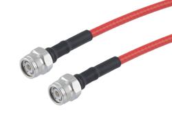 PE3C10287 - Plenum TNC Male to TNC Male Low Loss Cable Using LMR-240-LLPX Coax with Times Microwave Components