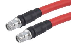 PE3C10289 - Plenum TNC Male to TNC Male Low Loss Cable Using LMR-600-LLPX Coax with Times Microwave Components