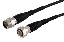 PE3C10336 - 4.3-10 Male to N Male Low PIM Cable Using TCOM-240 Coax With Times Microwave Components