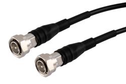 PE3C10343 - Fire Rated 4.3-10 Male to 4.3-10 Male Low PIM Cable Using TCOM-240-FR Coax With Times Microwave Components
