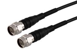 PE3C10345 - Fire Rated N Male to N Male Low PIM Cable Using TCOM-240-FR Coax With Times Microwave Components